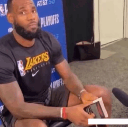 Awkward Pose Lebron Missing Dunk GIF