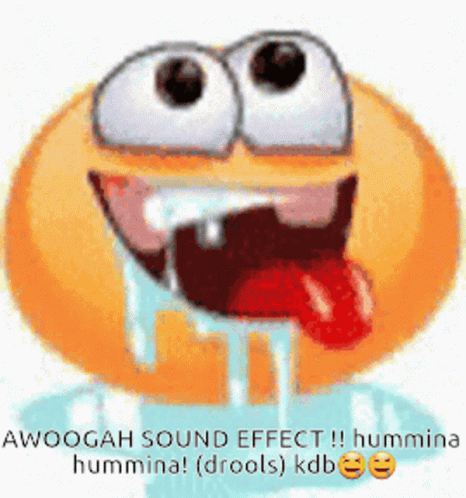 Awooga Drooling Emoji GIF