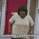 Aww Lawd Woman Fall Out GIF