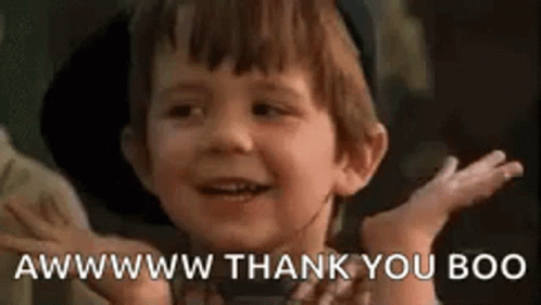 Aww Thank You Boo GIF