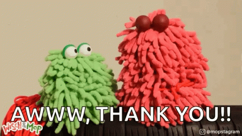 Aww Thank You Wisch Mop GIF