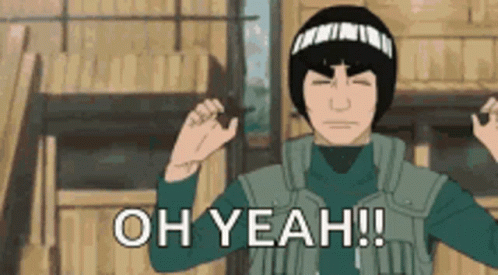 Aww Yeah Rock Lee GIF
