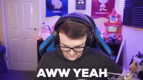 Aww Yeah In Glitters GIF