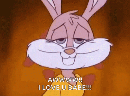 Awww Lola Bunny Inlove GIF
