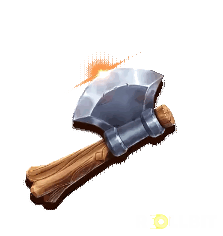 Axe with Wooden Handle