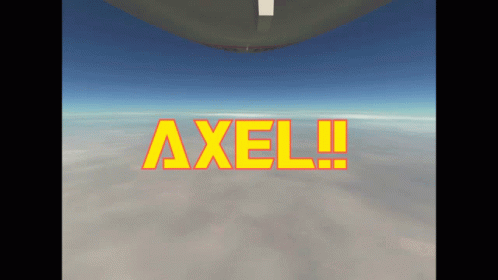 Axel On Blue Background GIF