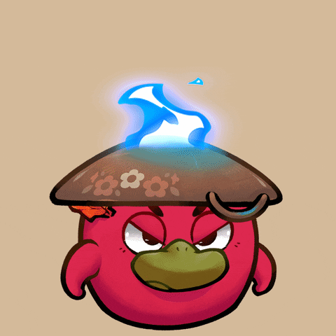 Axie Infinity Charge Powers Through Inhaling GIF