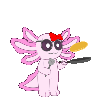 Axolotl Amphibian Sticker GIF