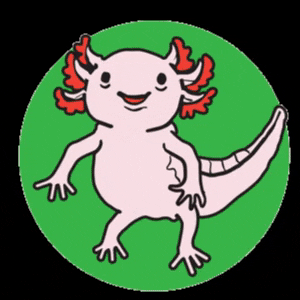 Axolotl In A Circle GIF