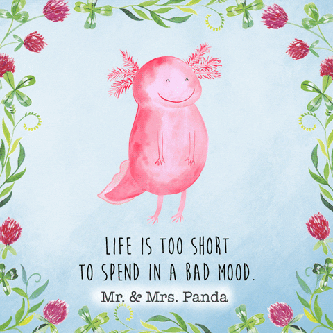 Axolotl In Flower Frame GIF