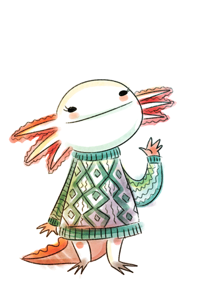 Axolotl In Sweatshirt GIF