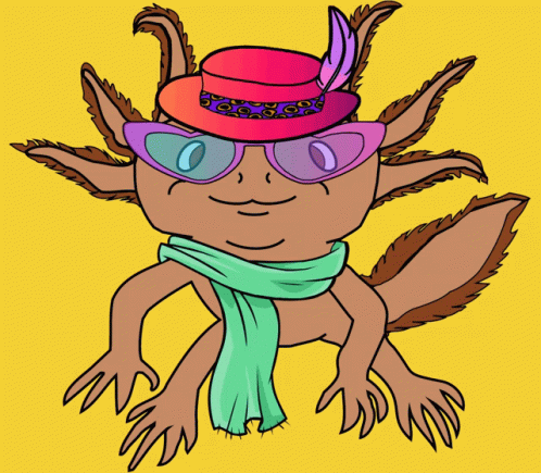 Axolotl Meme In A Different Costumes GIF
