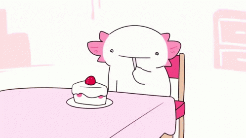 Axolotl Meme Slamming The Table Using A Chair GIF