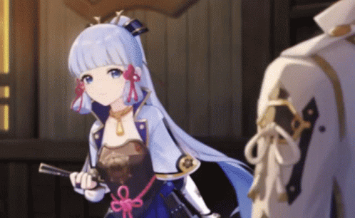 Ayaka Being Friendly GIF