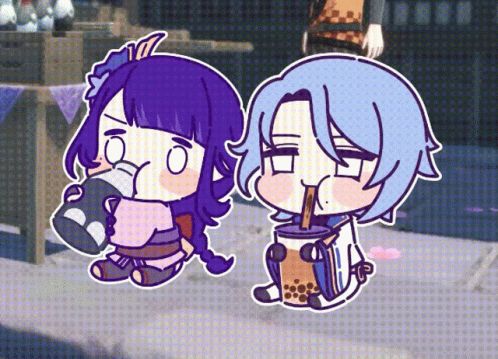 Ayato Chibi Boba Tea GIF