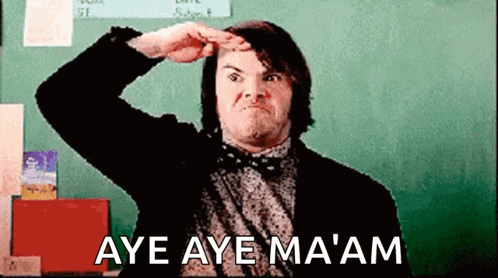 Aye Aye Maam Salute Meme GIF