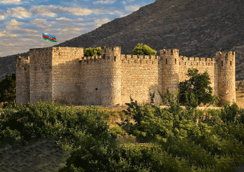 Azerbaijan Aghdam Shahbulag Castle GIF