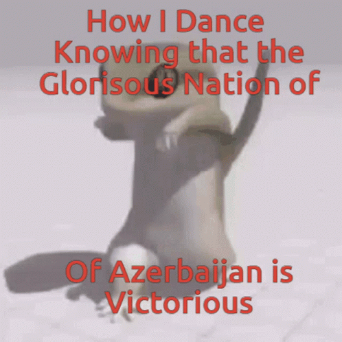 Azerbaijan Animated Lizard Dance GIF