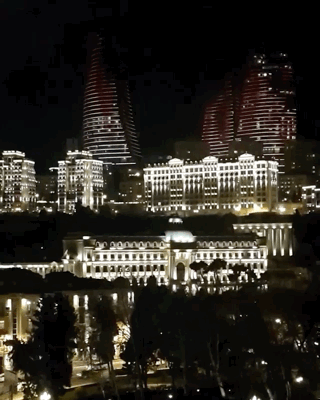 Azerbaijan Baku Flame Towers GIF