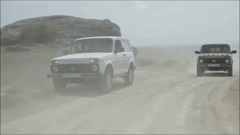 Azerbaijan Formula One Car Overtake GIF