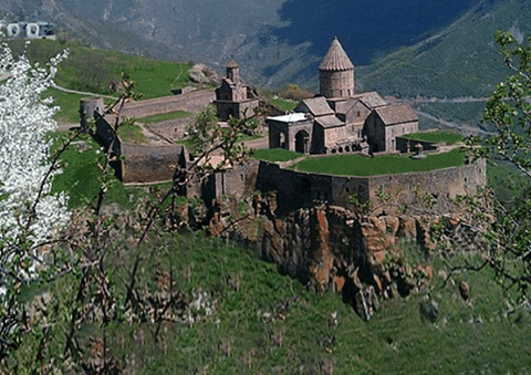 Azerbaijan Kalbajar Gandzasar Monastery GIF
