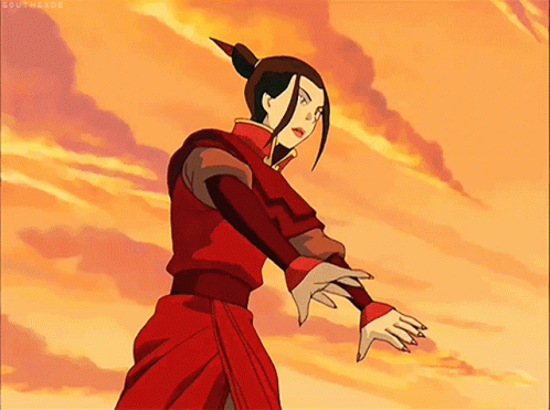 Azula Fire Bending Lightning Avatar GIF