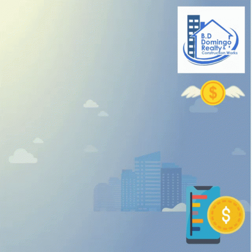 B.D. Domingo Realty Ad With Phone and Dollar Coin