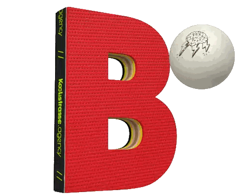 B Letter With White Ball