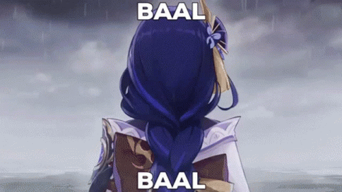 Baal Raiden Shogun Genshin Impact Thunder Power GIF