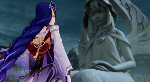 Baal Genshin Impact Praising God GIF