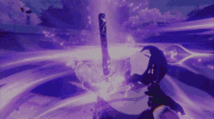 Baal Polearm Electro Attack Power GIF