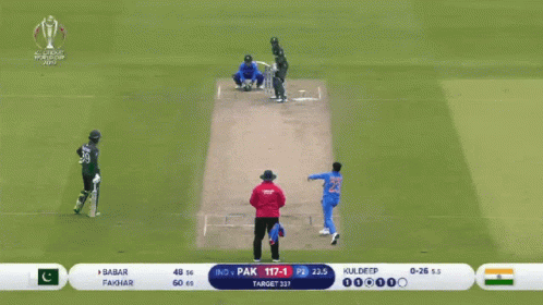Babar Azam Kuldeep Yadav GIF
