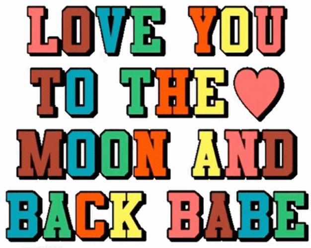 Babe Colorful Text GIF