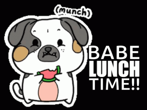 Babe Dog Lunch Time GIF