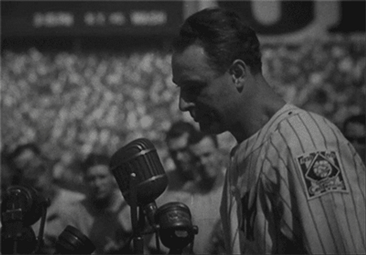 Babe Ruth Lou Gehrig Farewell Speech GIF