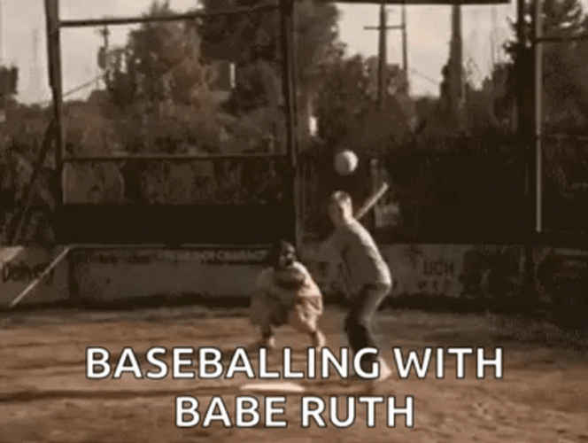 Babe Ruth Sandlot Baseball Bat GIF