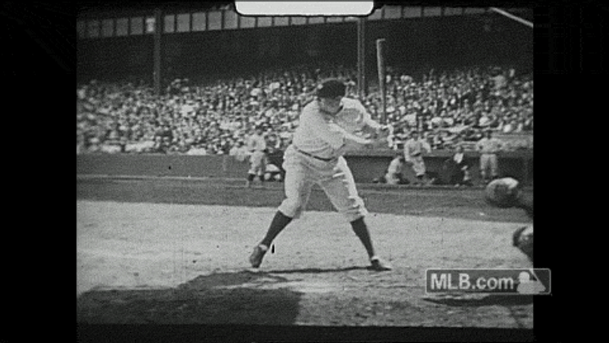 Babe Ruth Slow Motion Hit GIF