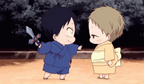 Babies Taka Pulling Kotaro GIF