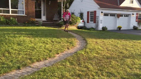 Baby Boomer Scooter Fail GIF