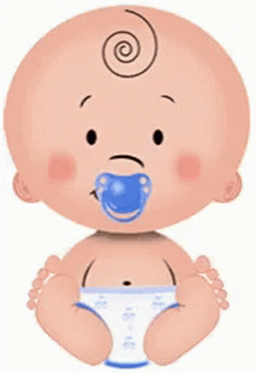 Baby Boy Playing Pacifier GIF
