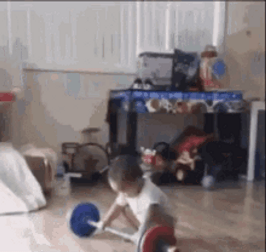 Baby Boy Playing Workout GIF