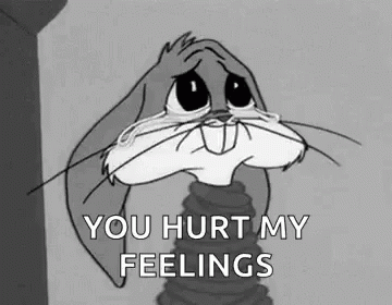 Baby Bugs Bunny That Hurt My Feelings GIF