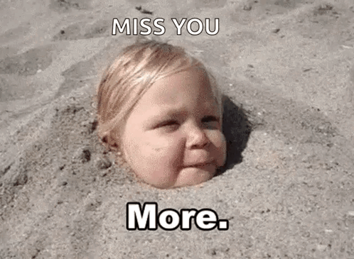 Baby Buried In Sand GIF