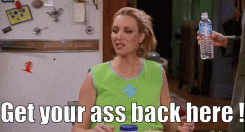 Baby Come Back Here Lisa Kudrow GIF