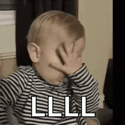 Baby Covering Face L.L.L.L