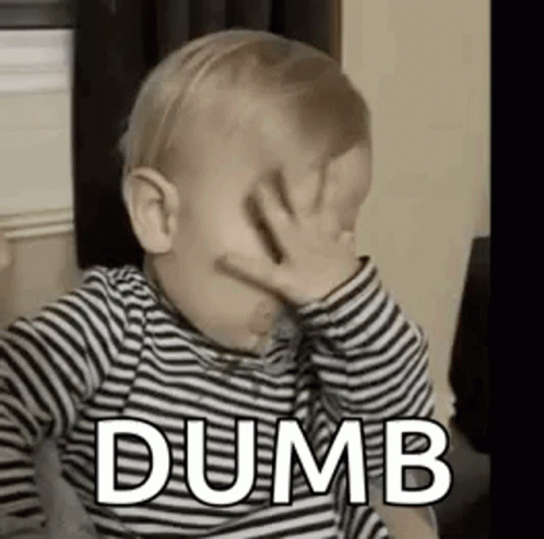 Baby Covering Face With Dumb GIF