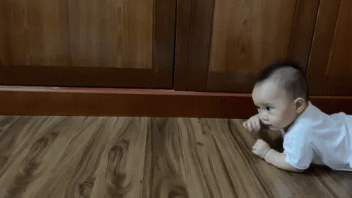 Baby Crawling On The Floor GIF