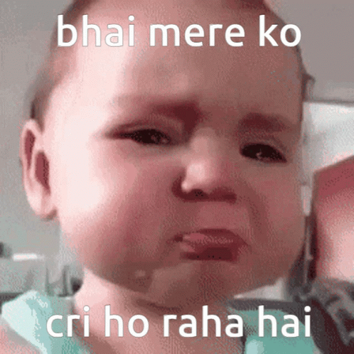 Baby Crying Bhai Mere Ko Cri Ho Raha Hai