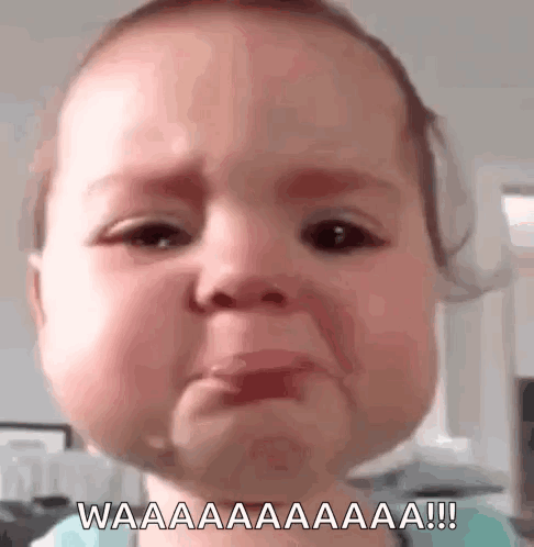 Baby Crying Making Funny Face