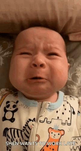 Baby Crying Shen Wants To Work Late GIF